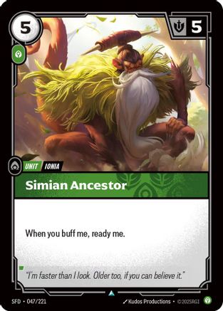 Simian Ancestor (047/221) - Riftbound - [Spiritforged] Foil