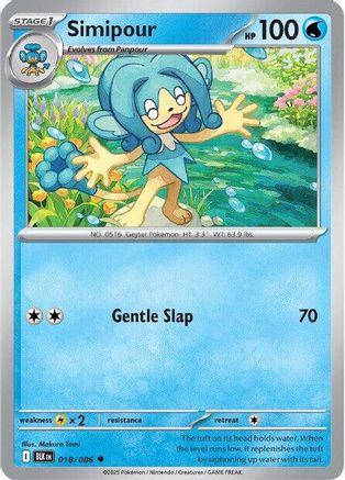 Simipour 021/086  - Reverse Holofoil SV Black Bolt - Uncommon