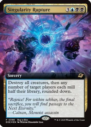 Singularity Rupture (Extended Art)  [Buy-A-Box Promos] Foil