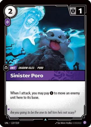 Sinister Poro (137/219) - Riftbound - [Unleashed]