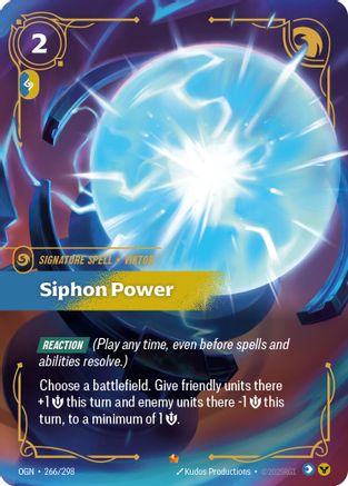 Siphon Power (266/298) - Riftbound - [Origins] Foil