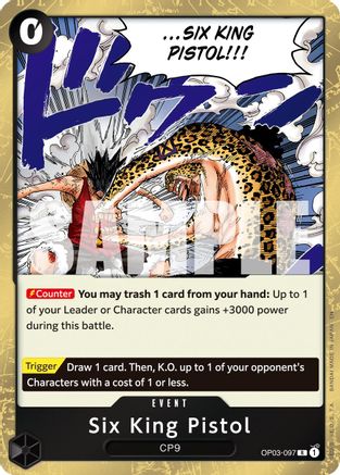 Six King Pistol (Reprint) (OP03-097) - [Premium Booster -The Best- Vol. 2] Foil