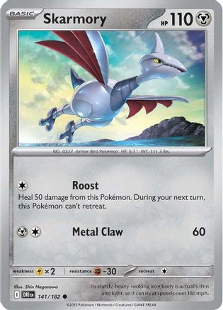 Skarmory (141/182) [Scarlet & Violet: Destined Rivals] Reverse Holofoil