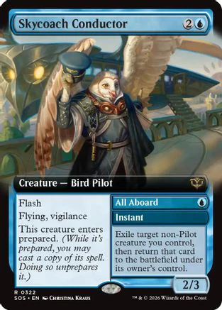 Skycoach Conductor (Extended Art)  [Secrets of Strixhaven] Foil