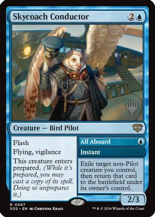 Skycoach Conductor  [Promo Pack: Secrets of Strixhaven] Foil