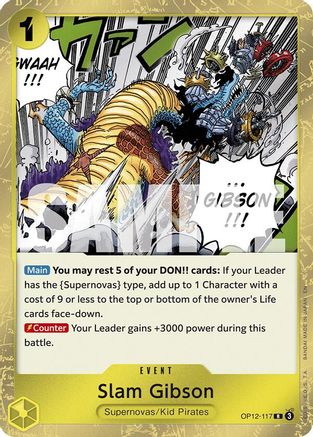 Slam Gibson (OP12-117) - [Legacy of the Master] Foil