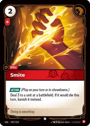 Smite (007/219) - Riftbound - [Unleashed] Foil