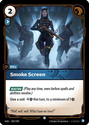 Smoke Screen (093/298) - Riftbound - [Origins] Foil