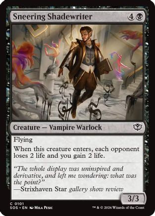 Sneering Shadewriter  [Secrets of Strixhaven]