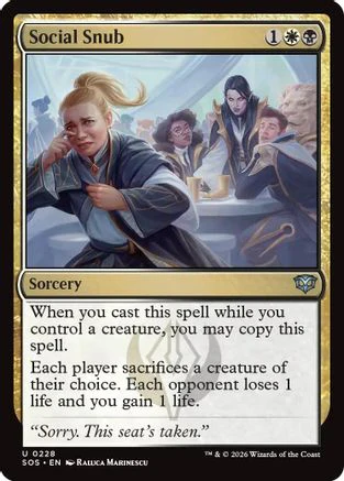 Social Snub  [Secrets of Strixhaven] Foil