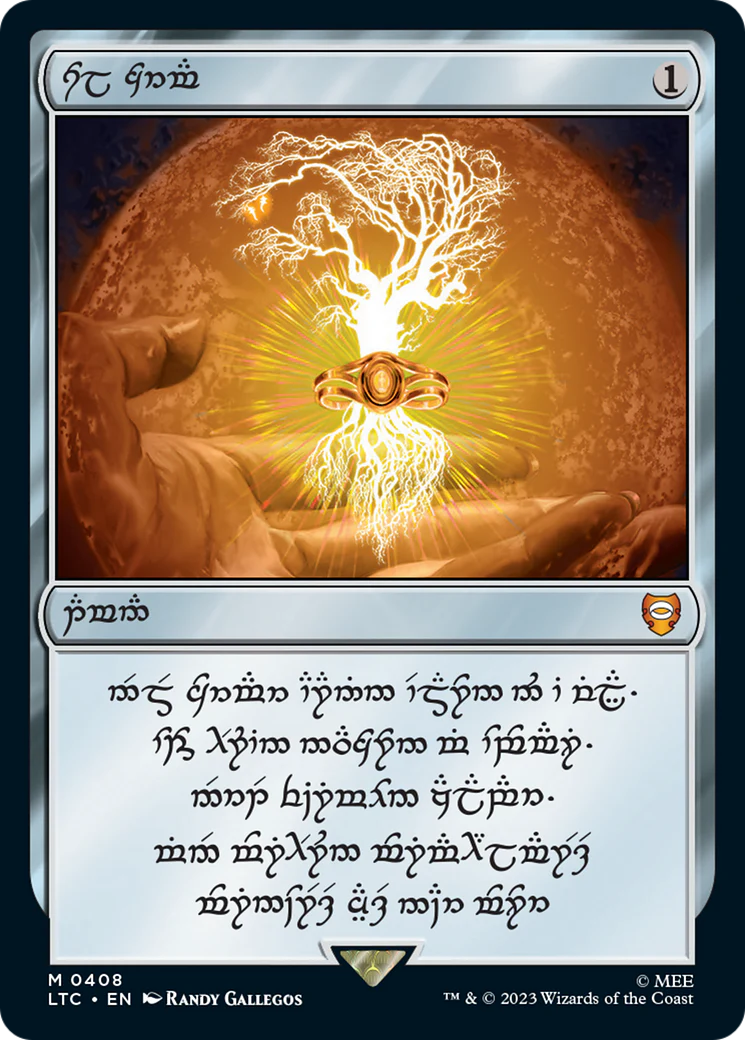Sol Ring (408) (Elven Serialized) [The Lord of the Rings: Tales of Middle-Earth Commander] Foil
