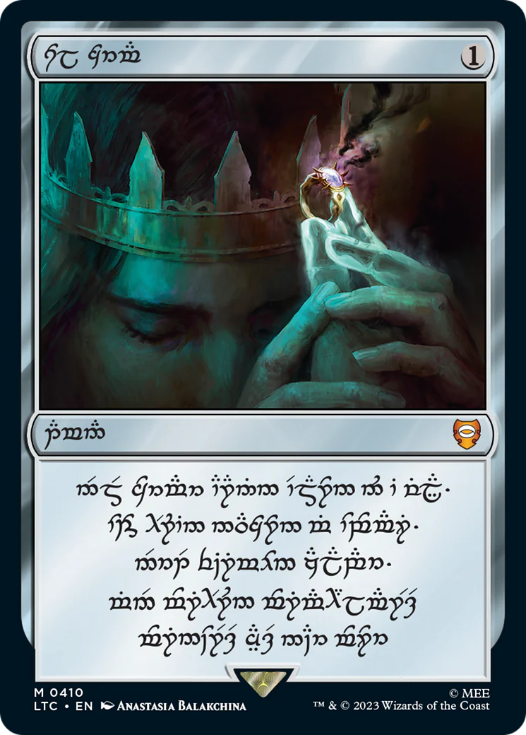 Sol Ring (410) (Human Serialized) [The Lord of the Rings: Tales of Middle-Earth Commander] Foil