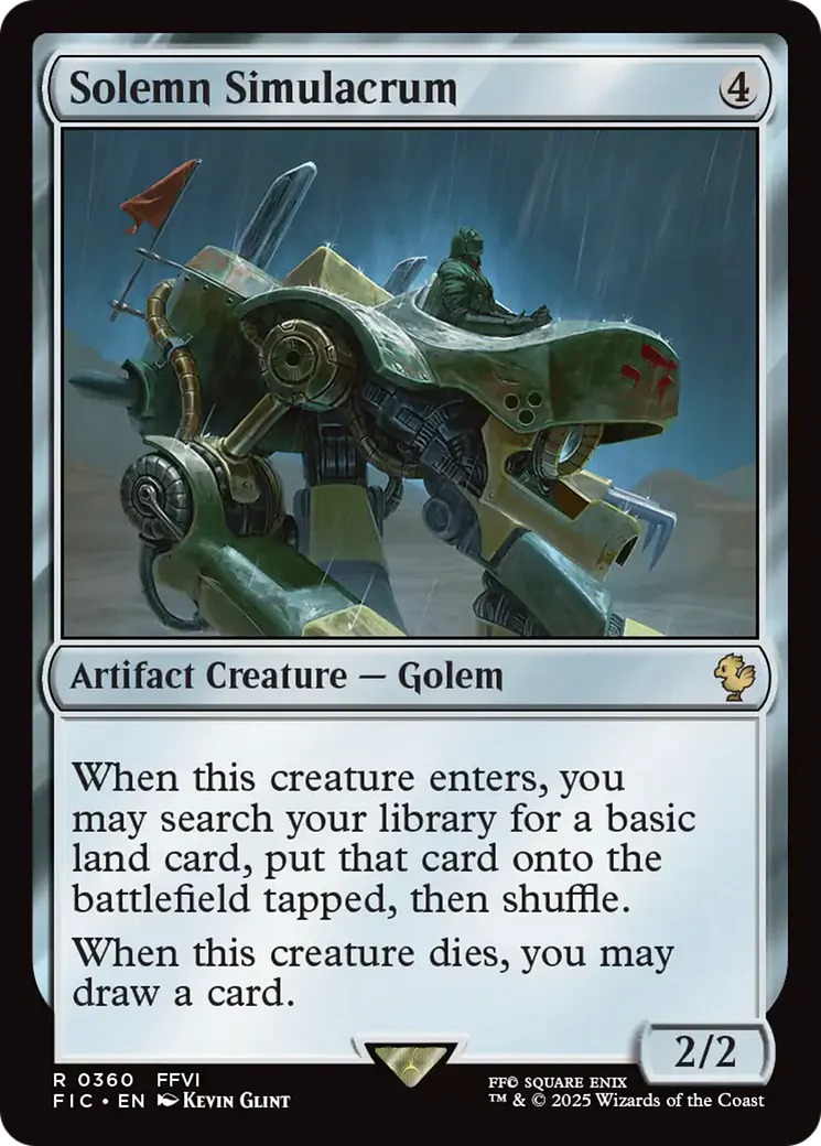 Solemn Simulacrum [FINAL FANTASY Commander]
