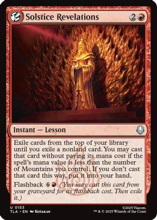 Solstice Revelations  [Avatar: The Last Airbender] Foil