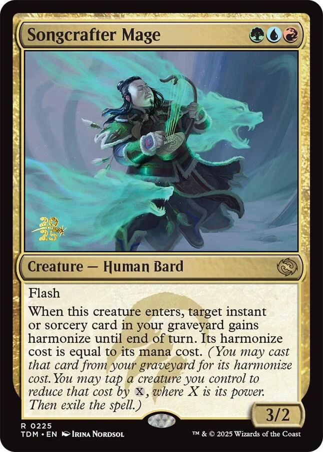 Songcrafter Mage [Tarkir: Dragonstorm Prerelease Promos] Foil