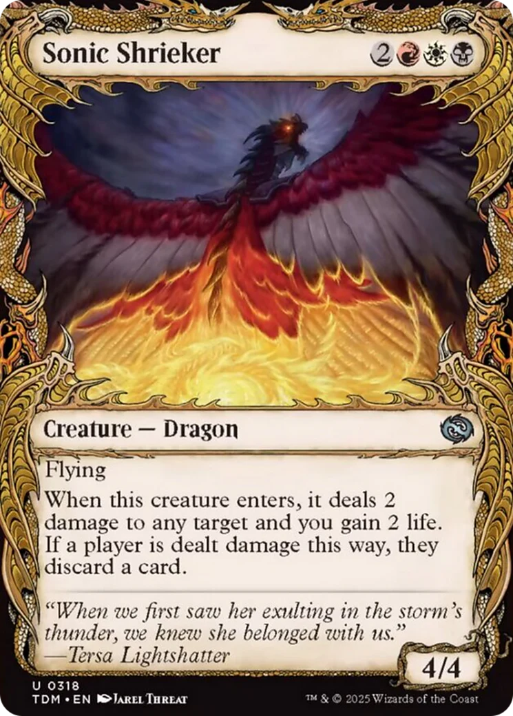 Sonic Shrieker (Showcase) [Tarkir: Dragonstorm] Foil