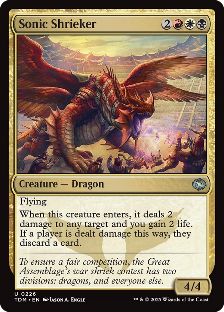 Sonic Shrieker [Tarkir: Dragonstorm] Foil