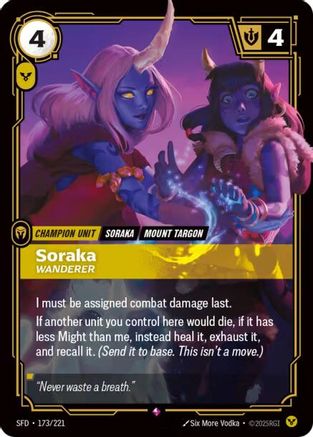 Soraka - Wanderer (173/221) - Riftbound - [Spiritforged] Foil