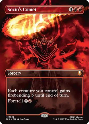 Sozin's Comet (0332) (Borderless)  [Avatar: The Last Airbender] Foil