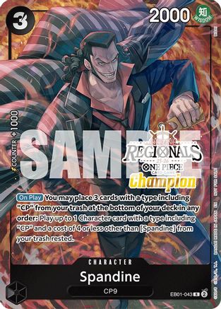 Spandine (Offline Regional Champion Card Set 2025 Vol.1) (EB01-043) - [One Piece Promotion Cards] Foil