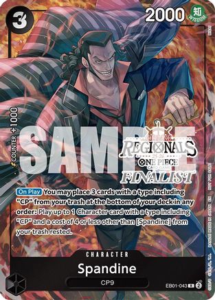 Spandine (Regional Finalist Card Set 2025 Vol.1) (EB01-043) - [One Piece Promotion Cards] Foil