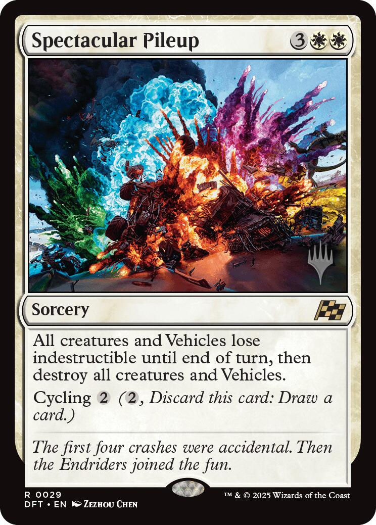 Spectacular Pileup (Promo Pack) [Aetherdrift Promos] Foil