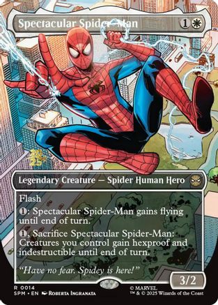 Spectacular Spider-Man (Borderless)  [Prerelease Cards] Foil