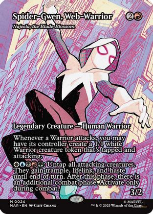 Spider-Gwen, Web-Warrior - Najeela, the Blade-Blossom  [Marvel Eternal-Legal] Foil