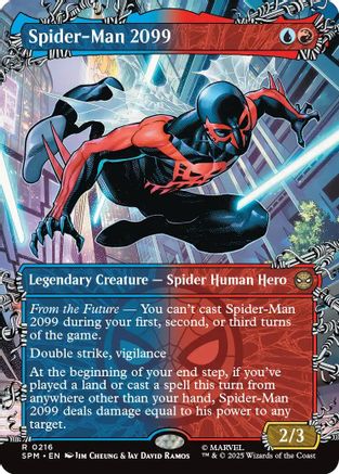 Spider-Man 2099 (0216) (Borderless)  [Marvel's Spider-Man] Foil