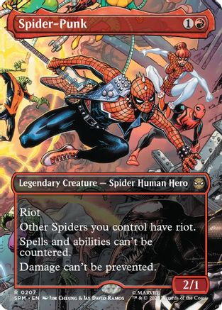 Spider-Punk (0207) (Borderless)  [Marvel's Spider-Man] Foil