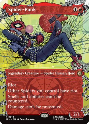 Spider-Punk (0210) (Borderless)  [Marvel's Spider-Man] Foil