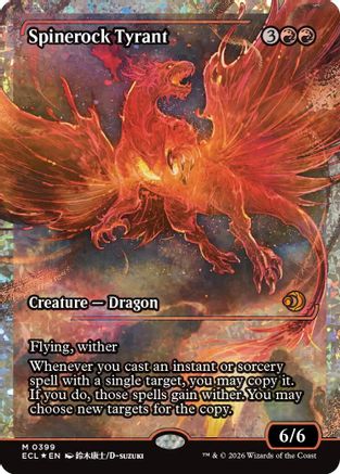 Spinerock Tyrant (0399) (Showcase) (Fracture Foil)  [Lorwyn Eclipsed] Foil