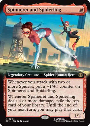 Spinneret and Spiderling (Extended Art)  [Marvel's Spider-Man] Foil