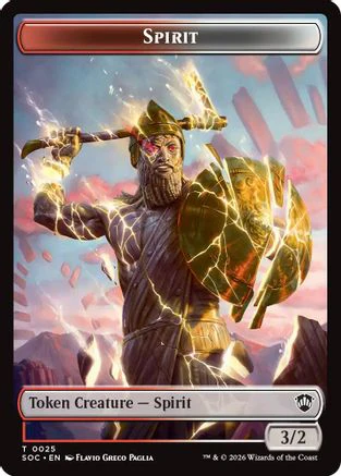 Spirit (0025) // Copy Double-Sided Token  [Commander: Secrets of Strixhaven]