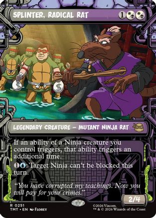 Splinter, Radical Rat (Showcase)  [Teenage Mutant Ninja Turtles] Foil