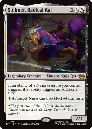 Splinter, Radical Rat  [Teenage Mutant Ninja Turtles] Foil