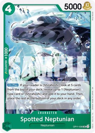 Spotted Neptunian (OP11-036) - [A Fist of Divine Speed]