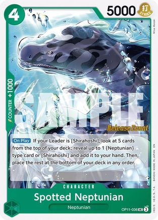 Spotted Neptunian (OP11-036) - [A Fist of Divine Speed Release Event Cards]