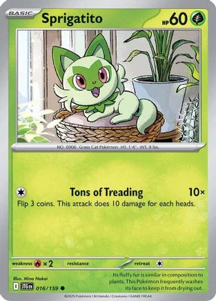 Sprigatito (016/159) [Scarlet & Violet: Journey Together] Reverse Holofoil