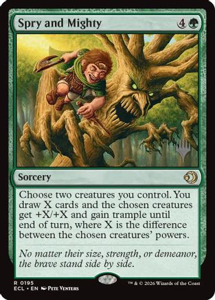 Spry and Mighty  [Promo Pack: Lorwyn Eclipsed] Foil