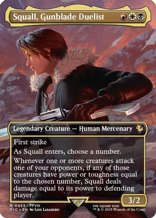 Squall, Gunblade Duelist (Borderless)  [Commander: FINAL FANTASY] Foil