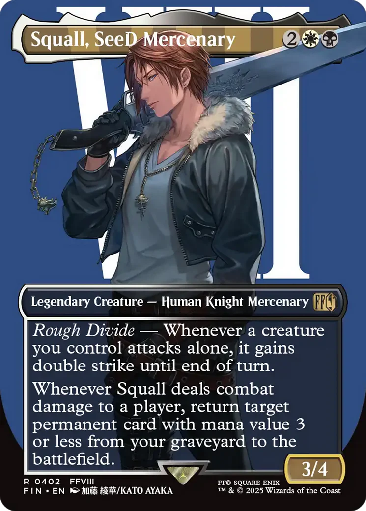 Squall, SeeD Mercenary (Borderless) [FINAL FANTASY] Foil