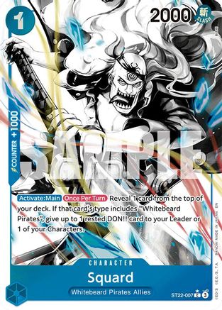 Squard (Parallel) (ST22-007) - [Starter Deck 22: Ace & Newgate] Foil