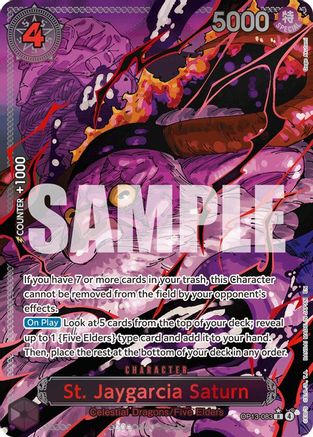 St. Jaygarcia Saturn (Parallel) (OP13-083) - [Carrying On His Will] Foil