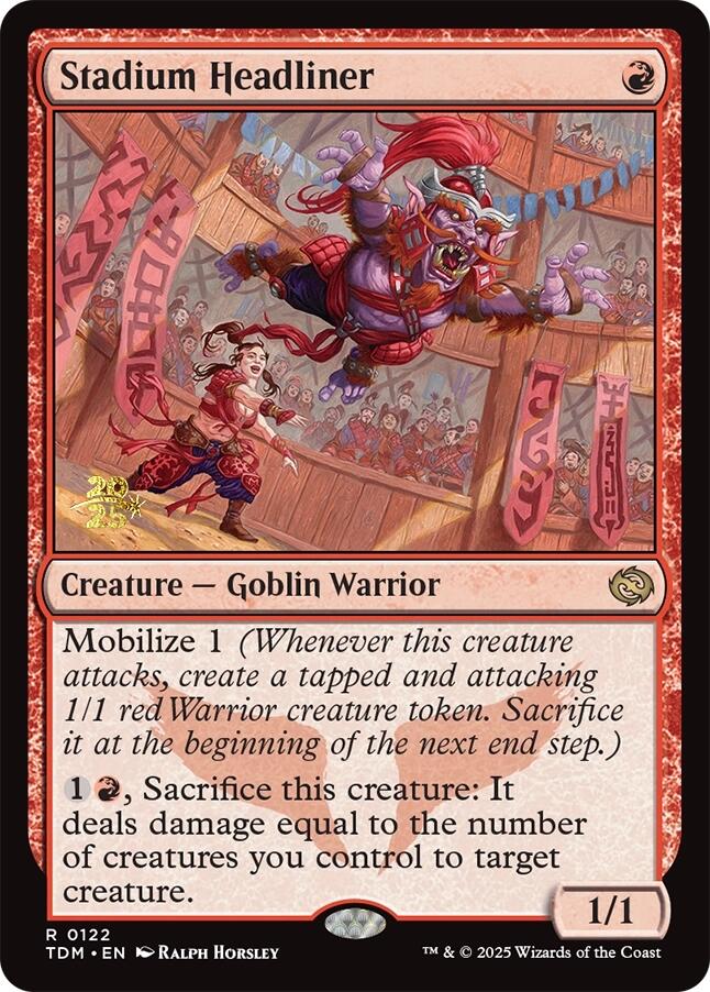 Stadium Headliner [Tarkir: Dragonstorm Prerelease Promos] Foil