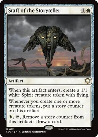 Staff of the Storyteller  [Commander: Secrets of Strixhaven]