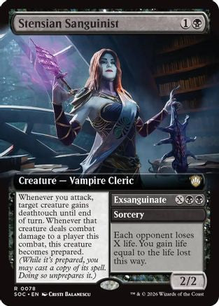 Stensian Sanguinist (Extended Art)  [Commander: Secrets of Strixhaven]