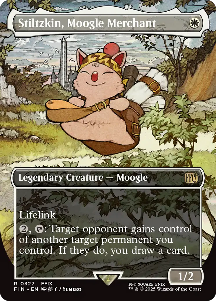 Stiltzkin, Moogle Merchant (Borderless) [FINAL FANTASY] Foil