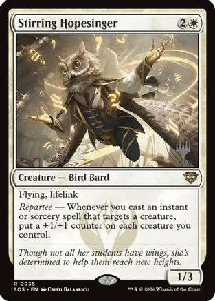 Stirring Hopesinger  [Promo Pack: Secrets of Strixhaven] Foil