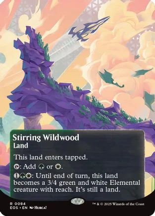 Stirring Wildwood (0084) (Borderless)  [Edge of Eternities: Stellar Sights]